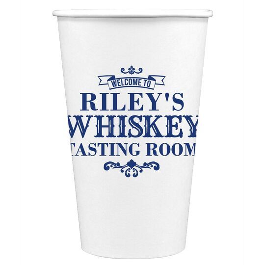 Whiskey Tasting Room Paper Coffee Cups